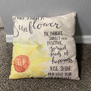 Sunflower Decorative Pillow